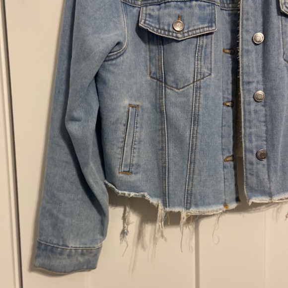 Jean Jacket Sherpa jacket by Working Title Denim XL Jean & Sherpa cropped jacket - Picture 7 of 13